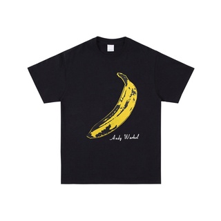 ◇Andy Warhol ใต้ดินกำมะหยี่วงดนตรีกล้วยใหญ่แขนสั้นเสื้อยืด