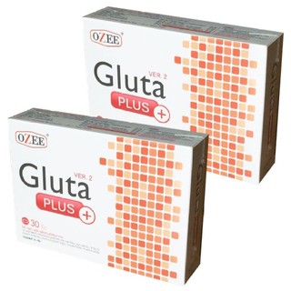 Ozee Gluta Plus Ver.2 สูตรใหม่ ขาวไวกว่าเดิม 2 เท่า 2 กล่อง (30 เม็ด/กล่อง)