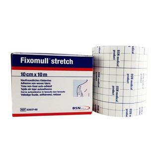 Fixomull Stretch ฟิกซ์โซมูล แผ่นปิดแผล อเนกประสงค์  ขนาด 10 cm. X 10 cm. / กล่อง