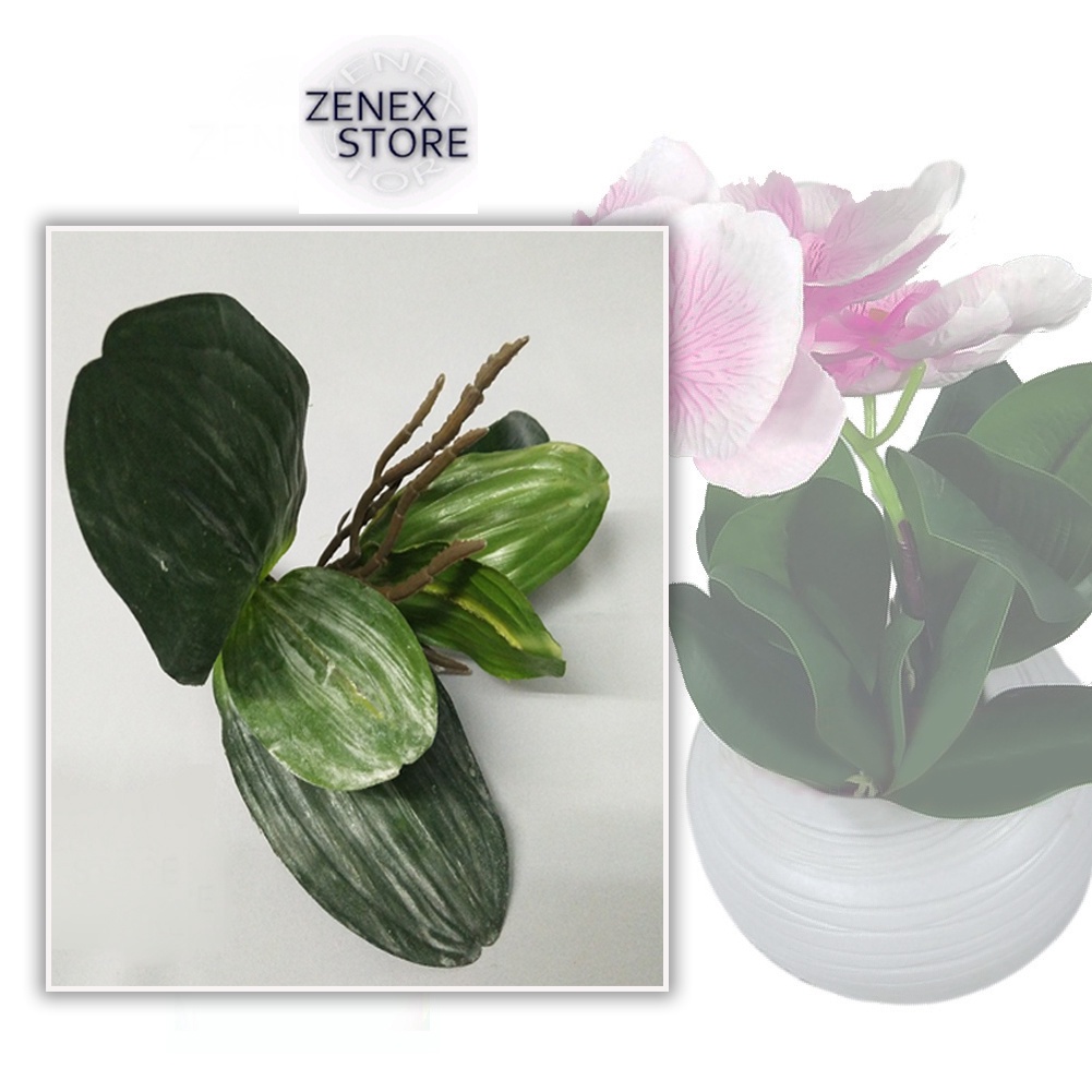 กล้วยไม้ศิลปะ Bunga Orkid Deco Orkid Tiruan/Latex/Daun Orkid