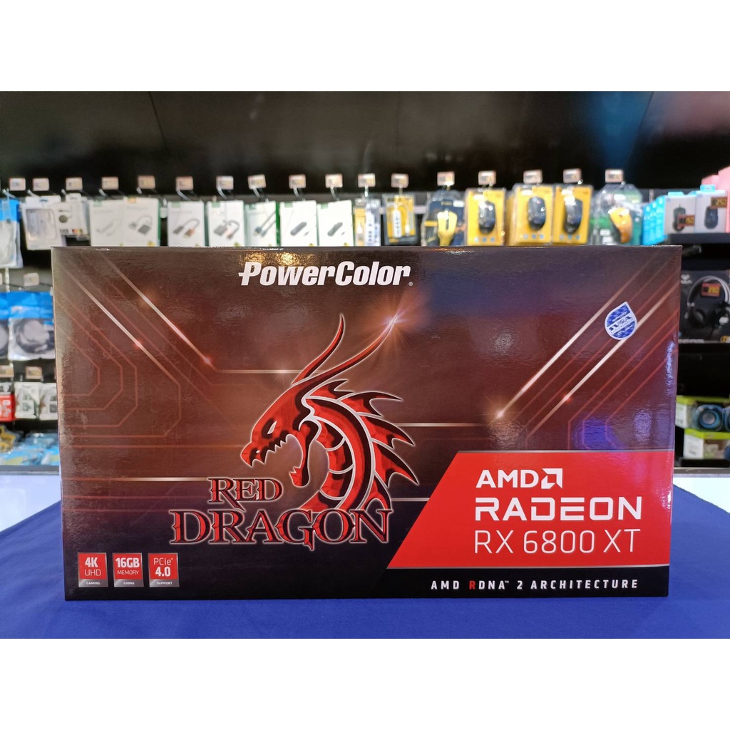 การ์ดจอ POWER COLOR VGA Red Dragon AMD Radeon RX 6800 XT 16GB GDDR6 256-bit #ประกันศูนย์ไทย #SVOA และ #ADVICE