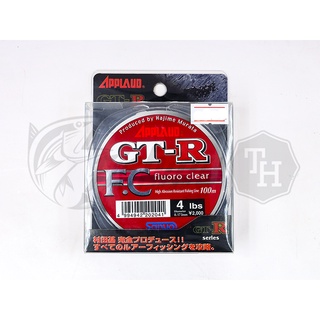 สาย FLUOROCARBON SANYO APPLAUO GT-R F.C.FLUORO CLEAR 4lb ม้วน 100 เมตร