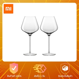 Xiaomi Circle Joy burgundy wine glass - แก้วคริสตัลเบอร์กันดี 2ใบ