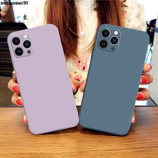 เคสโทรศัพท์มือถือ ขอบตรง สีพื้น สําหรับ Samsung Note 10 20 S10 S20 S21 S22 S30 S21+ S30+ FE A81 M60S M80S A91 Plus Ultra Lite