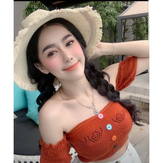 พร้อม​ส่ง​‼️เสื้อครอป เปิดไหล่ Sexy ♥️​