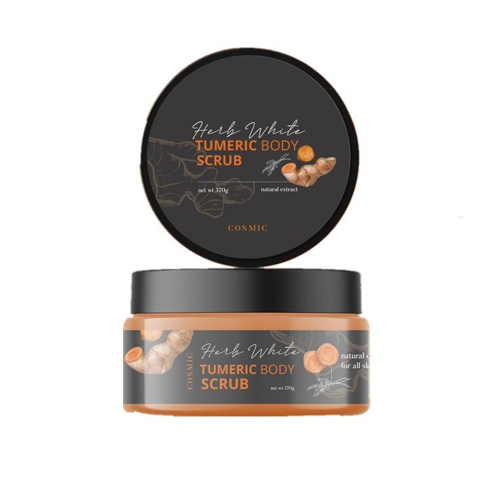 Body Scrub & Peel 125 บาท แพคเกจใหม่ สครับขมิ้นไพลสด Herb White Turmeric body Scrub Beauty