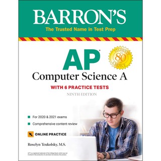 Barrons Ap Computer Science a : With 6 Practice Tests, Includes Website (ใหม่)พร้อมส่ง