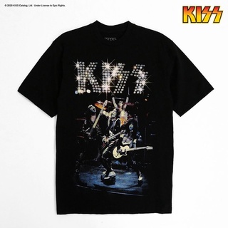 เสื้อยืดคอกลมเสื้อยืดลิขสิทธิ์แท้ วง KISS (213)S-4XL