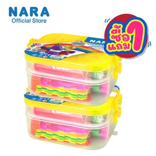 [ซื้อ1แถม1] NARA CORNCLAY (ดินน้ำมันพรีเมี่ยม) ขนาด 260 กรัม 7 สี พร้อมแม่พิมพ์ครบชุด