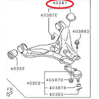 ยางกันกระแทกปีกนกล่าง ปาเจโร่ Mitsubishi  มิตซู แท้ เบิกศูนย์  รหัส 4055A008