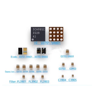 ชุดไฟแบ็คไลท์ 6S 6S Plus U4020 IC 3539 คอยล์ L4020 L4021 ไดโอด D4020 D4021 ตัวเก็บประจุ C4023 C4041 C4043 และฟิลเตอร์ FL4211 FL4212 FL4213 11 ชิ้น ต่อชุด