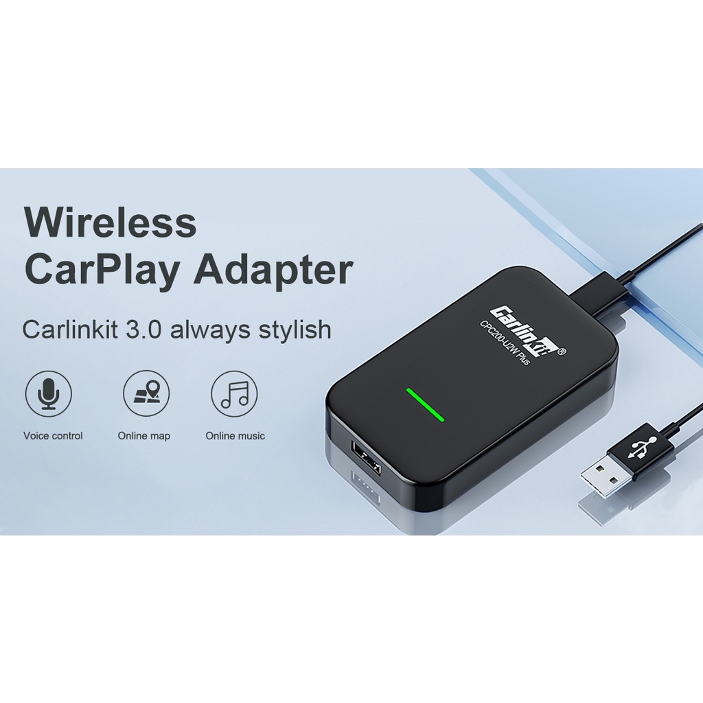 CarlinKit 3.0 Apple CarPlay Wireless Adapter Wired To Wireless CarPlay