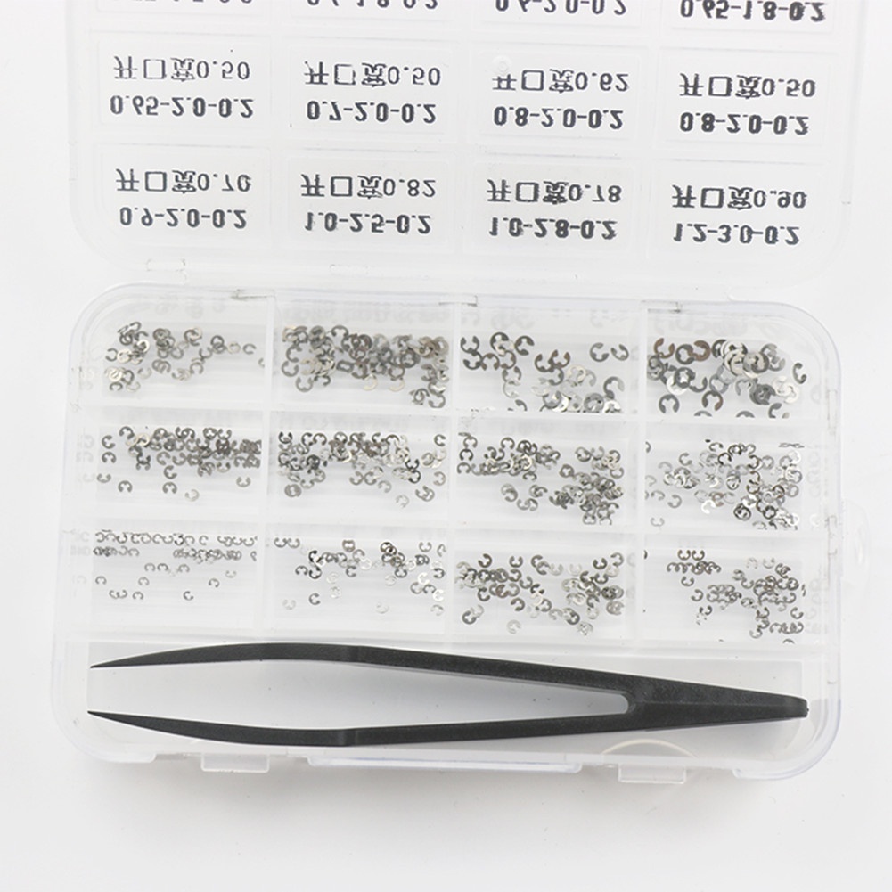 ชุดแหวนสลัก สเตนเลส 12 แบบ สําหรับซ่อมแซมนาฬิกาข้อมือ 360 ชิ้น