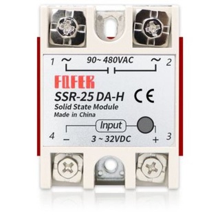 SSR-25DA-H SSR-40DA-H SSR-80DA-H SSR-100DA-H โซลิสเตลรีเลย์ in.3-32VDC out. AC90-480V