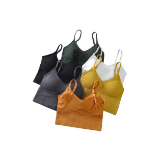 โปรโมชั่น : เสื้อในผู้หญิง sport bra รุ่น B-035 สายเดี่ยว รุ่นหลังตรง เนื้อผ้าCotton นุ่มใส่สบาย