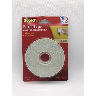 เทปโฟมกาว2หน้า Scotch Foam Tape 3 M