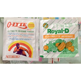 เกลือแร่ Royal-D/O-lyte ขายทีละ 10 ซอง