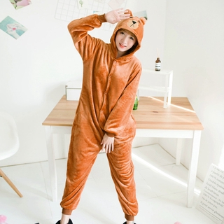 Kigurumi ชุดนอนคอสเพลย์ หมีบราวน์ แฟนตาซี สัตว์แฟนตาซี สําหรับผู้หญิง ผู้ใหญ่