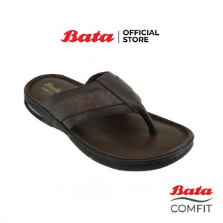 Bata COMFIT MEN'S SUMMER รองเท้าแตายชาย แบบหนีบ สีน้ำตาล รหัส 8714129