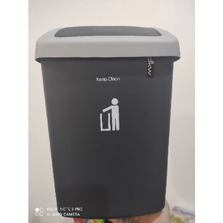 ถังขยะ สีเทาเข้ม เทาอ่อน ถังขยะออฟฟิศ Trash bin, dark gray, light gray, office waste bin