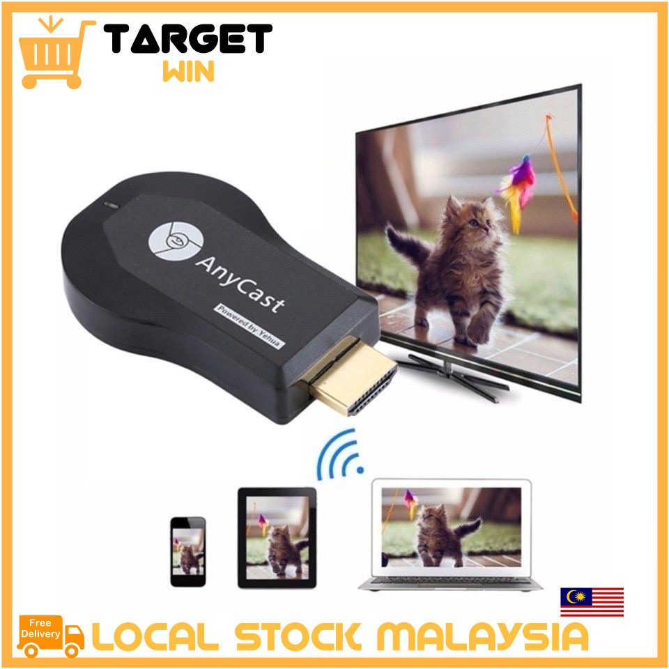 HD 1080P Anycast M4 Plus Wireless Display Dongle DLNA Airplay Miracast