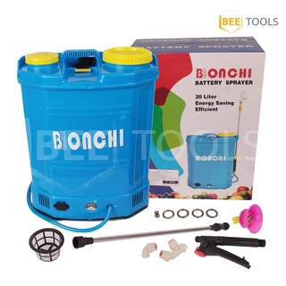 BONCHI ถังพ่นยาแบตเตอรี่ เครื่องพ่นยาแบตเตอรี่ 20ลิตร แบต 12V สามารถพ่นน้ำยาฆ่าเชื้อได้ ถังพ่นยา ไฟฟ้า (20L)