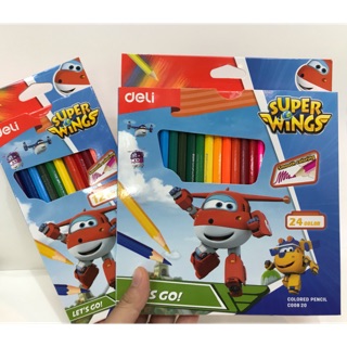 ❤️สีไม้ super wings by deli❤️มี 2ขนาด