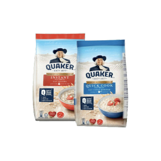 [แพ็คสุดคุ้ม 2 แพ็ค] Quaker เควกเกอร์ ข้าวโอ๊ต ขนาด 1,000 กรัม (เลือกรสได้)
ลด ฿45
฿
198
฿
155
ขายดี
ซื้อเลย