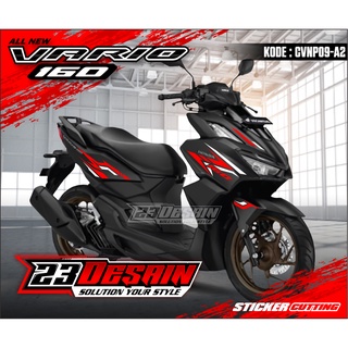 สติกเกอร์ตัด Vario160 Striping Vario160 ALL NEW Vario160 อุปกรณ์เสริมรถจักรยานยนต์ Honda Vario160 CVNP09