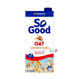 So Good นมโอ๊ต สูตรไม่เติมน้ำตาล Oat Milk Unsweetened 1 ลิตร