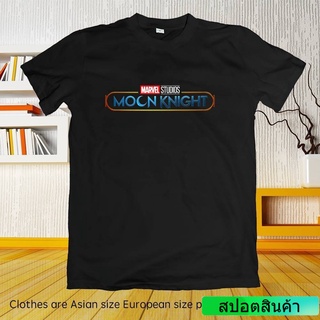 เสื้อยืดคอกลม พิมพ์ลายโลโก้ Jason Marvel Moon Knight สีดํา สีขาว สําหรับผู้ชาย และผู้หญิง