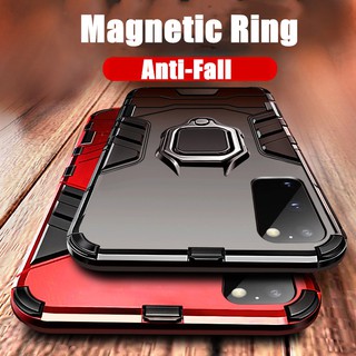 กล่องหุ้มเกราะ Samsung Galaxy S23 S22 S21 S20 S10 S9 S8 Plus Lite Ultra เคส Armor Case Ring Stand Hard Case Cover