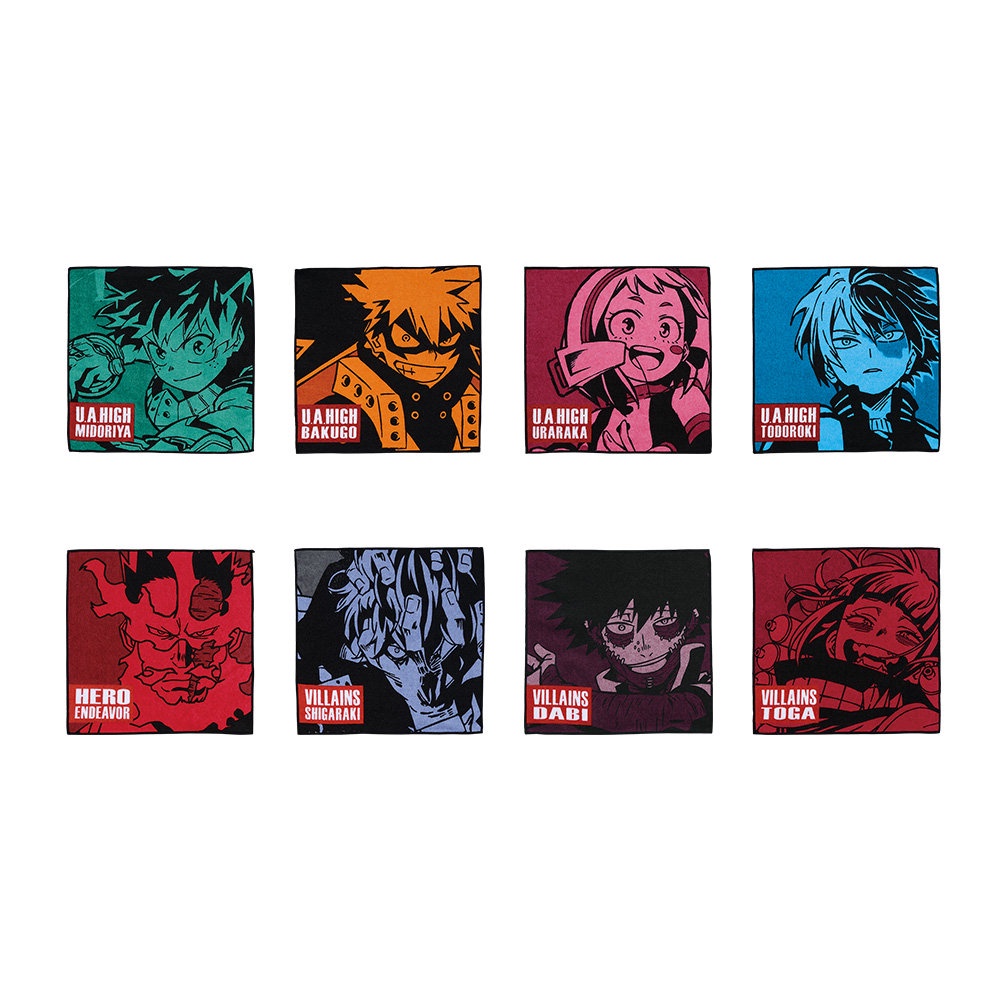 งานจับฉลาก ผ้าเช็ดหน้า Ichiban Kuji MY HERO ACADEMIA HERO VS VILLAINS Prize J ผ้าเช็ดมือ J prize Tow