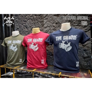 เสื้อยืดแขนสั้น Theguard TG85 สีกรม,แดงเลือดหมู,เขียวขี้ม้า