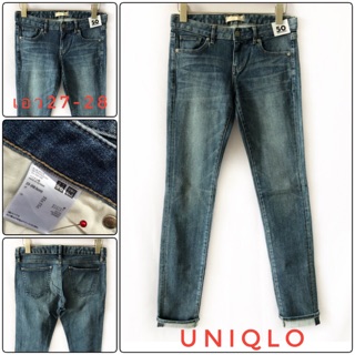 BL50&gt;&gt;👖กางเกงยีนส์ผู้หญิง Uniqlo มือสองญี่ปุ่น สภาพใหม่เอว27-28”