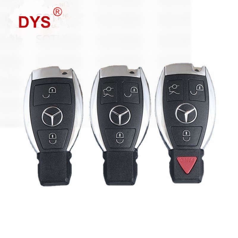 Mercedes Benz BGA Key Case E-Class C-Class 3-Key Old New Key สมาร์ทการ์ด 3 + 1 รีโมทคอนโทรลกรณี