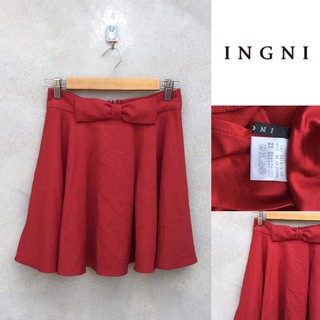 กระโปรงสั้น สีแดง INGNI