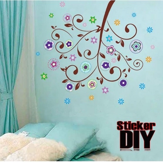 ลดราคา Transparent Wall Sticker สติ๊กเกอร์ติดผนัง Colorful Romantic (กว้าง100cm.xสูง100cm.) ปกติ179บาท เหลือ99บาท