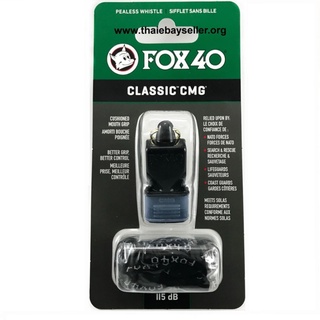 ขนส่งฟรีนกหวีด Fox40 Classic CMG (สีสุ่ม) นกหวีด นกหวีดพลาสติก นกหวีดผู้ตัดสินกีฬามืออาชีพ นกหวีดปลาโลมา