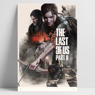 โปสเตอร์โลหะดีบุก ลายเกม The Last of Us PS4 Switch สไตล์วินเทจ สําหรับตกแต่งผนังบ้าน K97 F94R