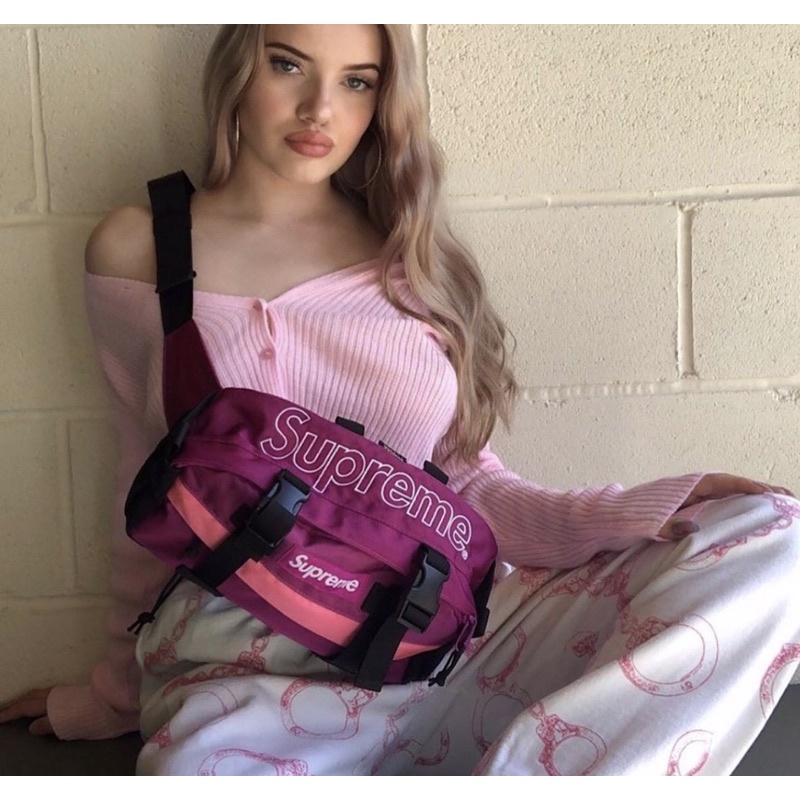 🔥สินค้าพร้อมส่ง🔥 JDBOY - SUPREME WAIST BAG PINK สีชมพู ของใหม่ ของแท้💯 ปี 2019