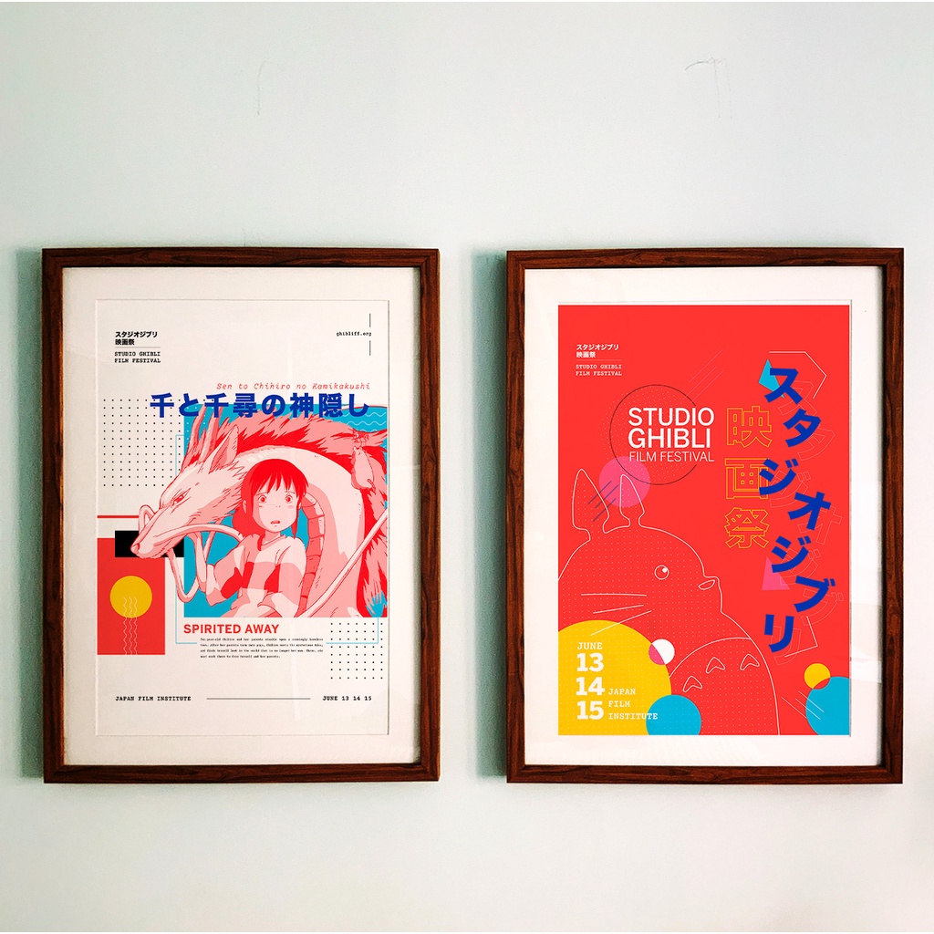 Poster Studio Ghibli Film Festival  Size 33 X 48 cm (13x19 inch)  Print On High Quality unframe!