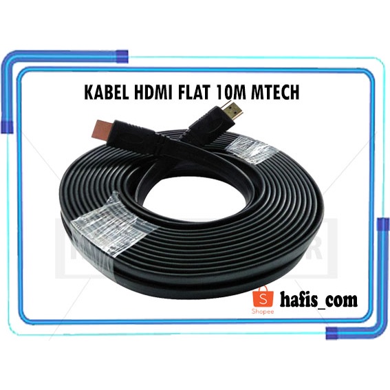 CABLE HDMI FLAT 10M MTECH