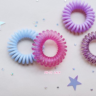 Ponytail hair ring รุ่น Normal ยางมัดผม โทนชมพู  ยางรัดผมไม่เป็นรอยคืนตัวเมื่อแช่น้ำร้อน