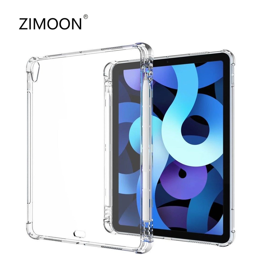 เคส TPU นิ่ม แบบหนา สี่มุม พร้อมช่องใส่ดินสอ สําหรับ iPad mini 6 iPad 10 iPad Air 5 iPad Pro