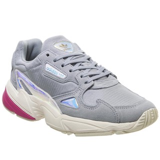 Adidas Falcon Trainers Light Grey Real Magenta Iridescent