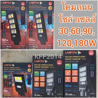 โคมไฟ LED Solar Streetlight Smart Sensor รุ่น GENIX/TERA โคมไฟส่องถนนพลังงานแสงอาทิตย์พร้อมเซ็นเซอร์จับความสว่าง