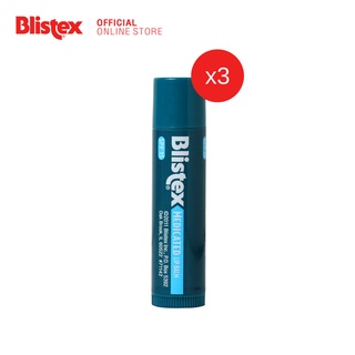 Blistex Regular Quality from USA ลิปบาร์ม บำรุงริมฝีปาก ไร้สี ไร้กลิ่น เย็นสดชื่น เพิ่มความชุ่มชื้น บริสเทค [แพ็ค 3]