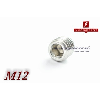 น็อตตัวหนอนสแตนเลส M12x12