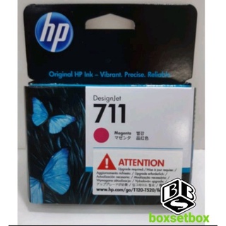 หมึก HP 711 สีชมพ CZ131A  29ML. ใช้กับ DESINGJET T120 T520